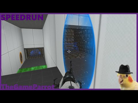 Portal Maze 2 level 7 speedrun (5sec)