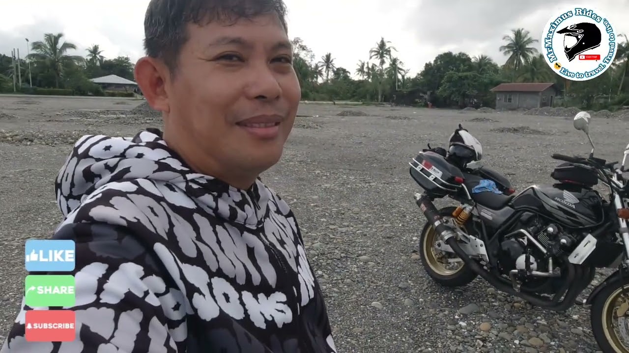 Classic Ride | CB400 Hyper Vtec | Flood Control Project seen in background (Naujan Oriental Mindoro 
