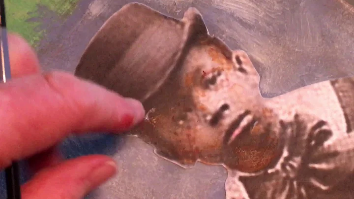Painting details  on face portraits