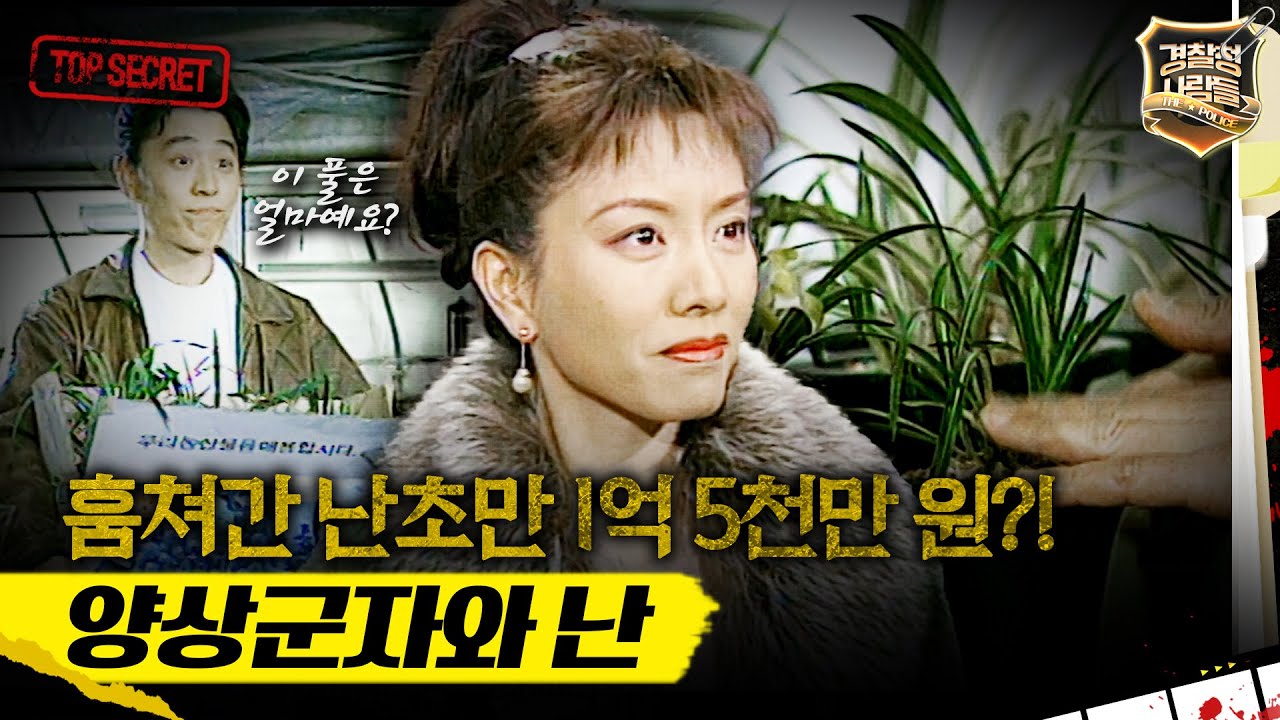 [경찰청 사람들] 훔쳐간 난초만 1억 5천만 원?! 양상군자와 난 #실화On MBC960305방송