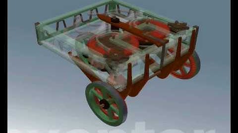 inventor 2008-animación robot car de leonardo da vinci