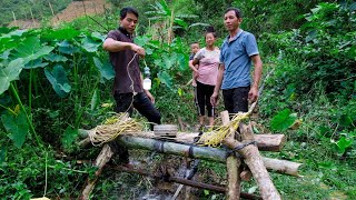 The Joy of a Poor Family, Creating a Power Source for Lighting from a Stream | Farmer's Life