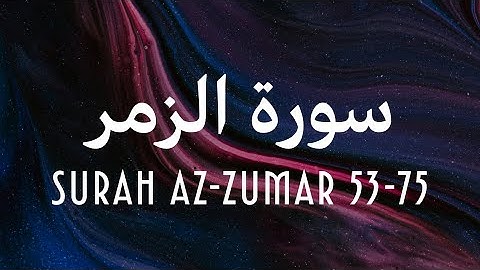 Surah Az-Zumar (53-75) | سورة الزمر | Ustadh Abu Maryam