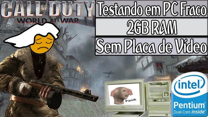 Call of Duty: MW2 - Testando em PC Fraco: 2Gb Ram/Pentium Dual Core/ATI  Mobility Radeon 4300 