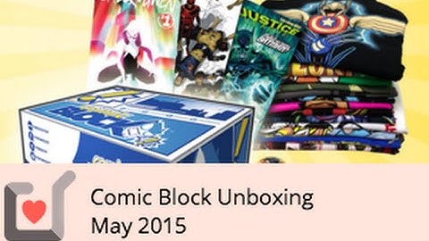 Comic Block Unboxing - May 2015