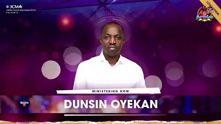 DUNSIN OYEKAN AT Festival of Praise Manchester 2023