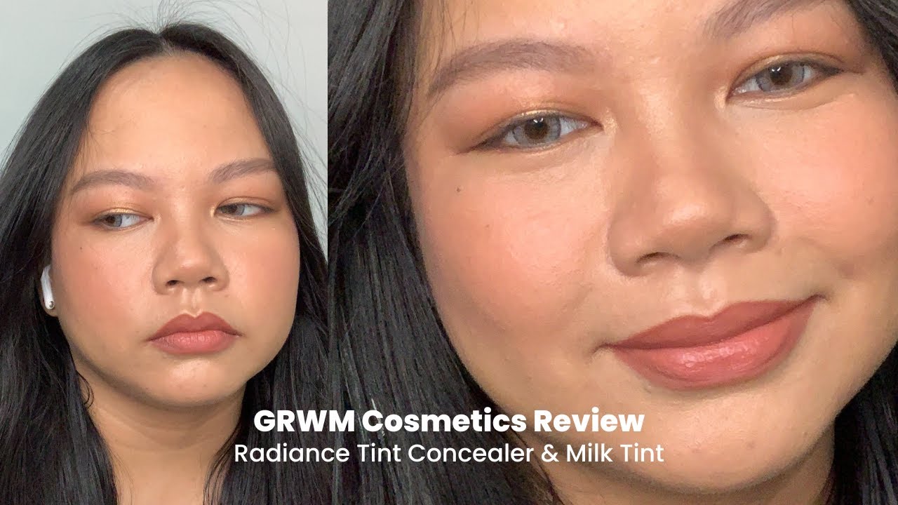 trying out grwm cosmetics on my oily skin | radiance tint concealer & milk tint vol. 2