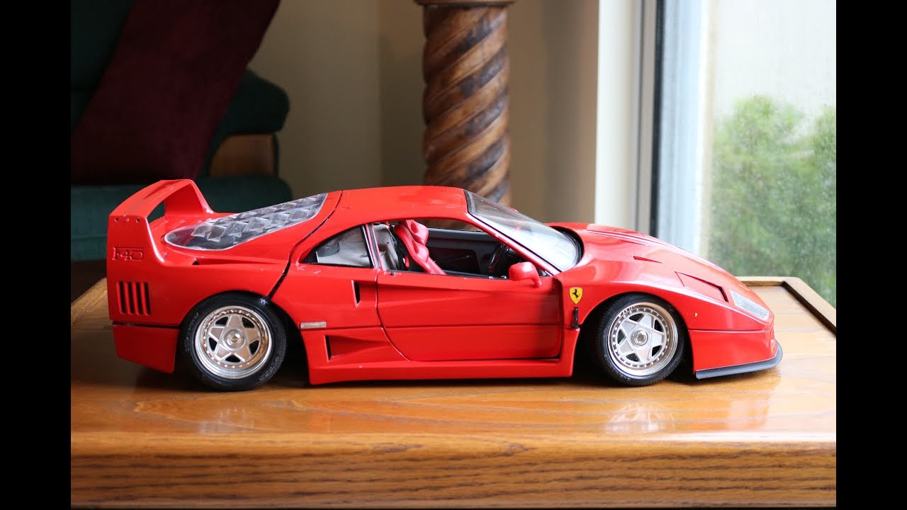 Pocher 1987 Ferrari F40 1/8 Scale Model Car Review - YouTube