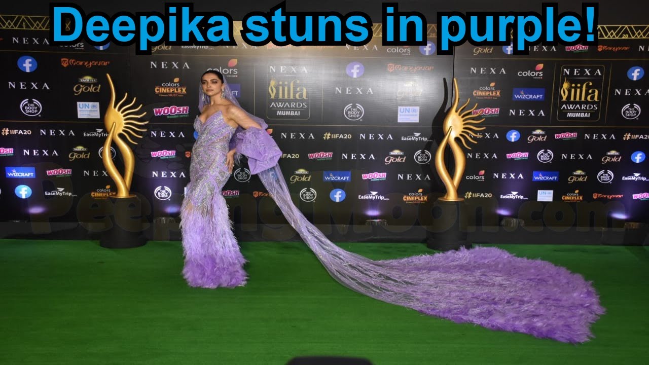 english news today live #IIFA2019: Deepika Padukone stuns in purple ruffled gown