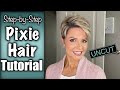 Sharalee uncut pixie hair tutorial in real time