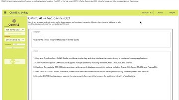 OMNIS AI, an OPEN AI implementation for OMNIS STUDIO 11