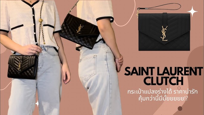 Let's see what fits inside my YSL clutch bag… I could've added more bu