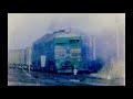 Film train super8 at the railway crossing city of artsyz