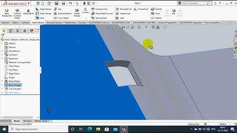 NORMAL CUT | SHEET METAL | SOLIDWORKS 2020