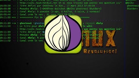 [Tuto]utiliser Weechat avec Tor