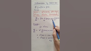 Differentiation by product rule