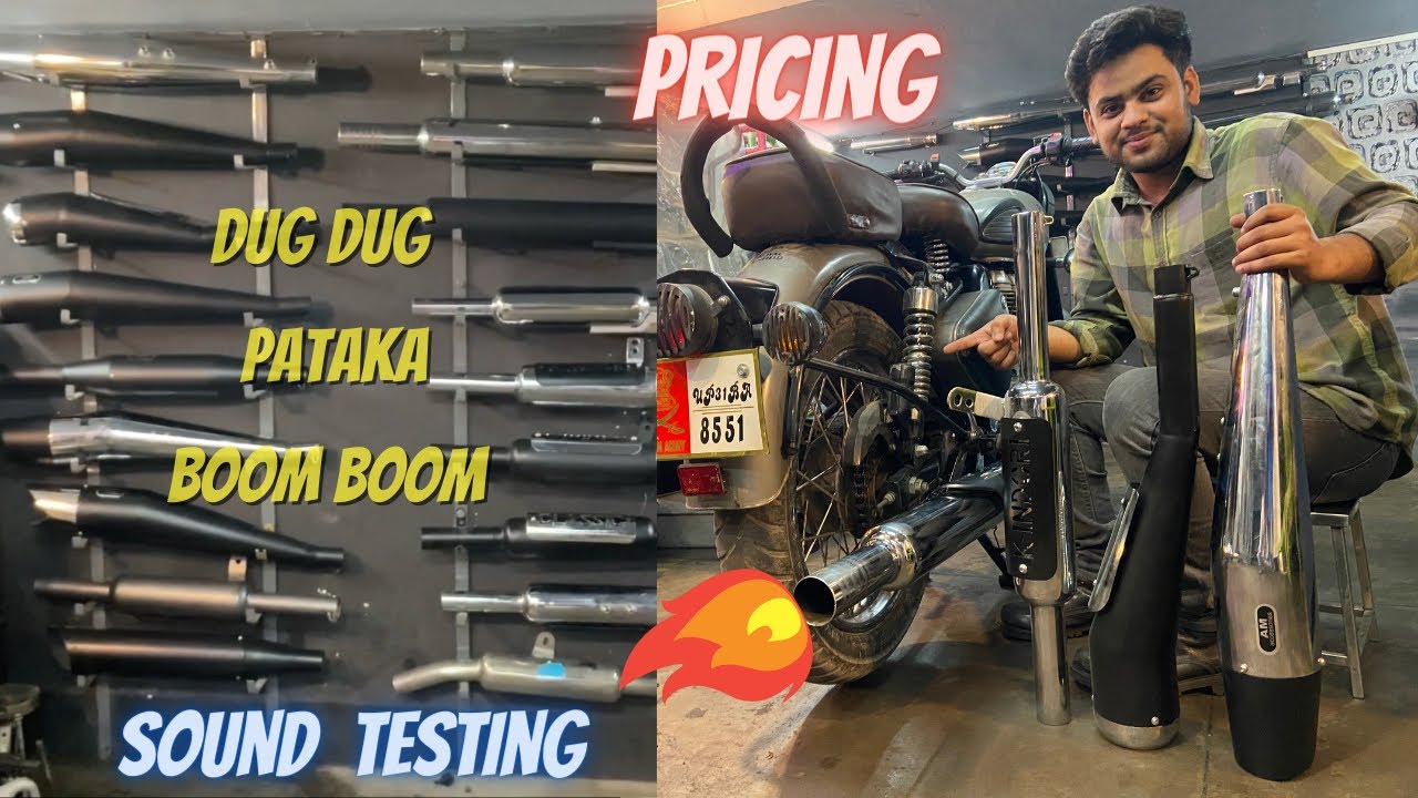 Bullet Silencers Sound Testing and Pricing   Enfield and Activa Zone 