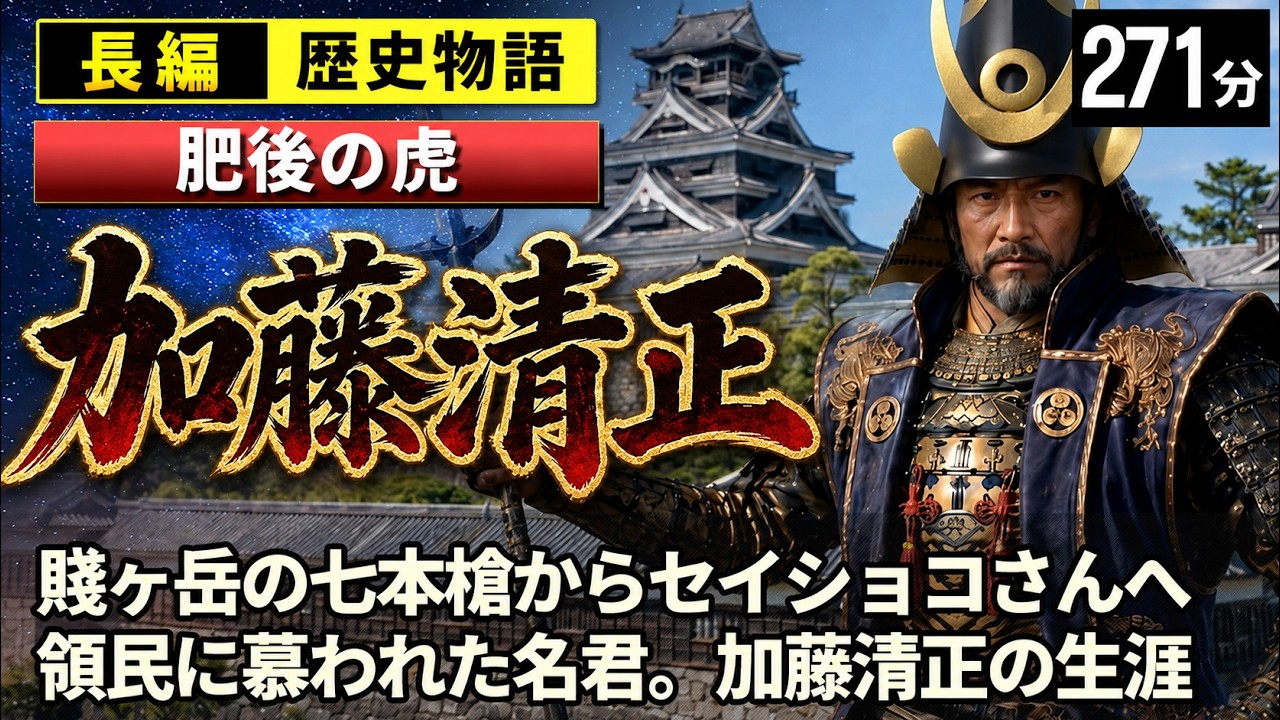 加藤清正 の一生をゆっくりたどる長編歴史物語｜虎退治から熊本城まで