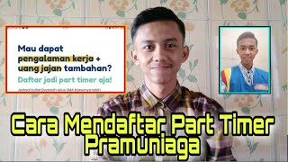 cara daftar part time indomaret