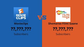 Movieclips vs Shemaroo Filmi Gaane   Sub Count History (2006 2021)