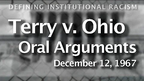 Terry v. Ohio- Supreme Court with Racist "Justices...