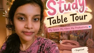 Study Table Tour 🎀 | Organization | Study Materials | &amp;More 