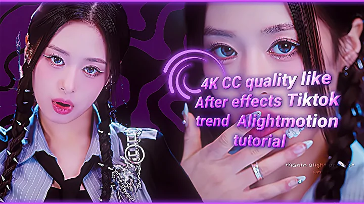 4K quality like After effects Tiktok trends on Alightmotion Tutorial | •hanin alight presets•
