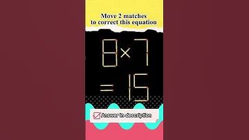 Мatchstick puzzle №218 Move 2 matches to correct this equation