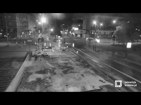 Tragiczny wypadek przy moście Dębnickim w Krakowie.