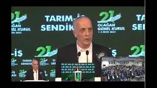 Türkiş Konf.genel Başkanı Ergün Atalayın Mevsimlik Işçilerin Kadroya Geçirilmesi Ile Ilgili Konuş. Resimi