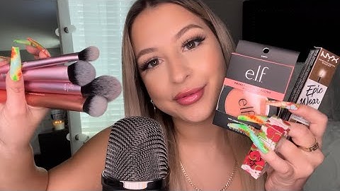 ASMR ✨Target✨beauty haul 🎯 tapping, whispering + mic brushing