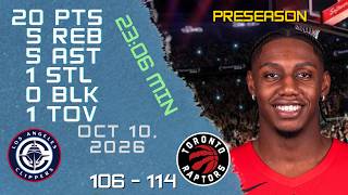 RJ Barrett Player Full High Lowlights vs CLIPPERS 10 10 2026 NBA PRESEASON Game