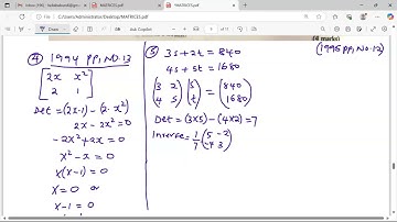 Matrices. K.c.s.e 1994&1995. Wiskunde groep 3