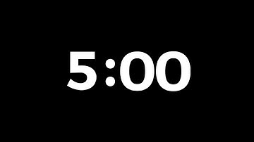 5 Minutes Timer with School Bell