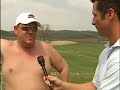 John Daly Interview While Playing Golf -- No Shirt Or Shoes