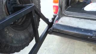 EMS tire carrier kit mounted on my plate bumper