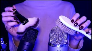 ASMR The Ultimate Mic Brushing with Lots of Different Brain Tingling Brushes (No Talking)