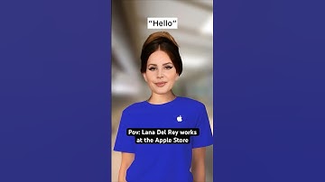 If Lana Del Rey worked at the Apple Store 📱 #lanadelrey #lana
