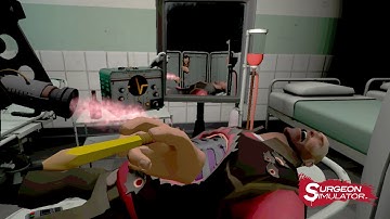 Surgeon Simulator VR game play with new VR Controller etee