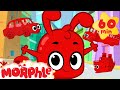 Morphle And The Vehicles  ( 1 hour funny Morphle kids videos compilation with cars, trucks, bus etc)