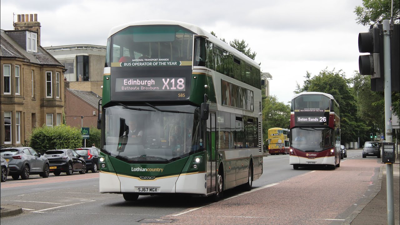Lothian 585 SJ67MGX on a service X18 to Bathgate 