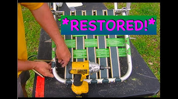 DIY: How to Re-Web a Vintage Lawn Chair (Simple Restoration)