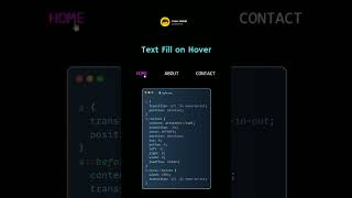 HTML & CSS Text Fill on Hover #shots #text #hover #css #viralshorts #trendingshorts