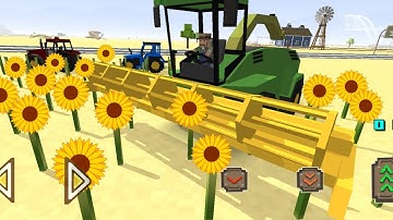 UPDATE!!! Driving to the new sunflower culture - Blocky Farming And Racing Simulator
