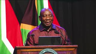 President Ramaphosa addresses the Volkswagen Group Africa (VWGA) 75th Anniversary Gala Dinner