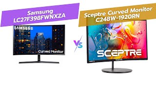 Samsung Cf39 Vs Sceptre Curved Monitors Budget Gaming Showdown