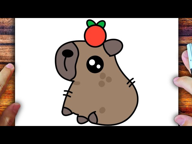 COMO DESENHAR UMA CAPIVARA KAWAII - PASSO A PASSO 