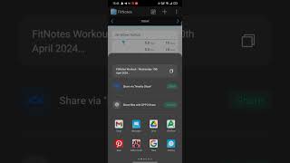How to share Workout on Fitnotes? screenshot 5