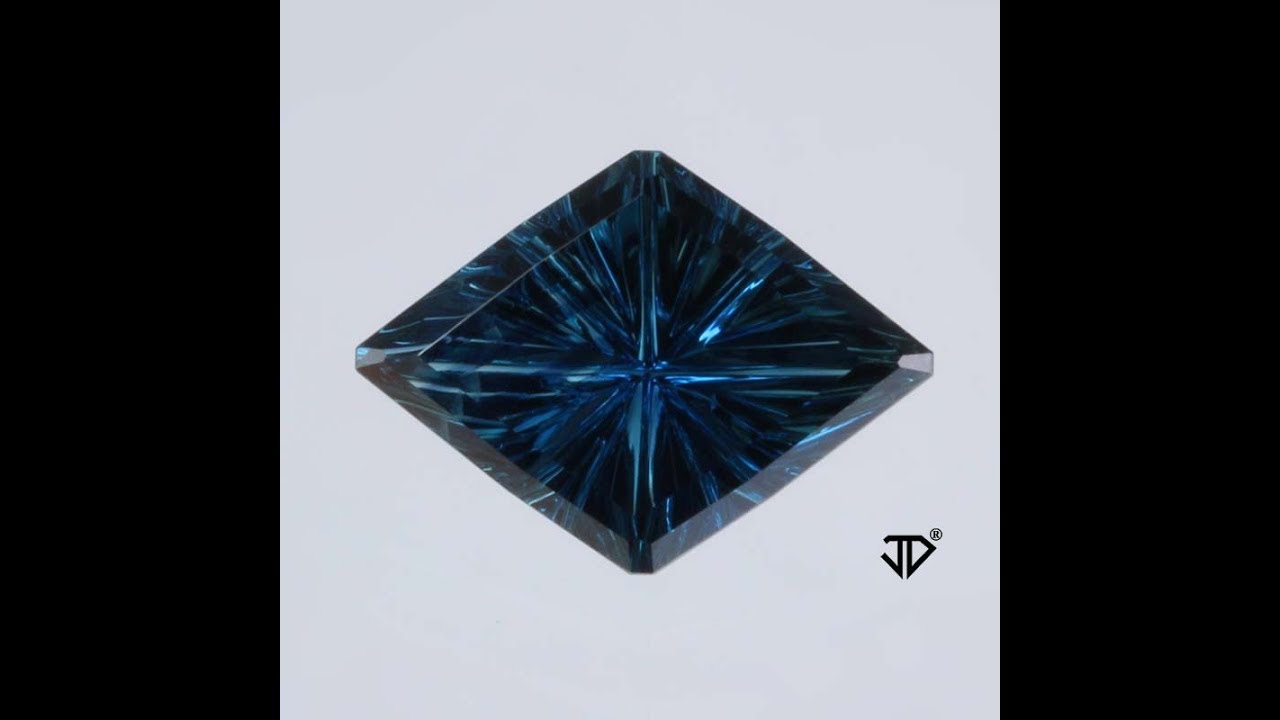 Blue Australian Sapphire Starbrite™ Cut 2.20 cts - YouTube