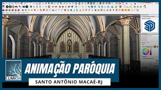 Animação Lumion - Projeto da Paróquia de Santo Antônio em Macaé - Rio de Janeiro - Brasil.